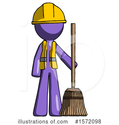 Royalty-Free (RF) Purple Design Mascot Clipart Illustration by Leo Blanchette - Stock Sample #1572098