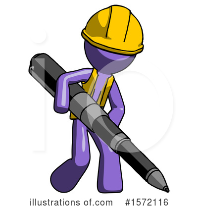 Royalty-Free (RF) Purple Design Mascot Clipart Illustration by Leo Blanchette - Stock Sample #1572116