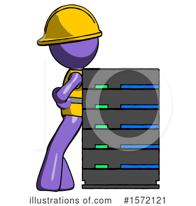 Royalty-Free (RF) Purple Design Mascot Clipart Illustration by Leo Blanchette - Stock Sample #1572121