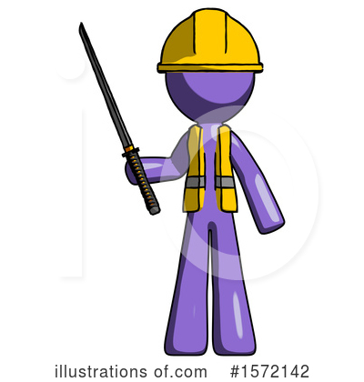 Royalty-Free (RF) Purple Design Mascot Clipart Illustration by Leo Blanchette - Stock Sample #1572142