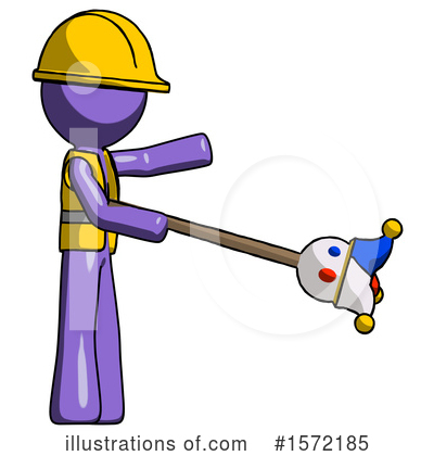 Royalty-Free (RF) Purple Design Mascot Clipart Illustration by Leo Blanchette - Stock Sample #1572185