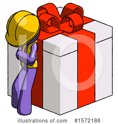 Royalty-Free (RF) Purple Design Mascot Clipart Illustration by Leo Blanchette - Stock Sample #1572188