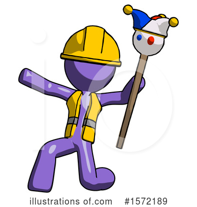Royalty-Free (RF) Purple Design Mascot Clipart Illustration by Leo Blanchette - Stock Sample #1572189