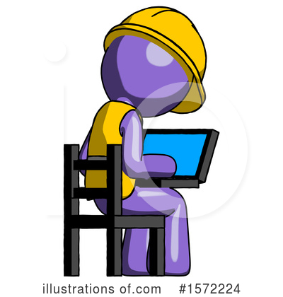 Royalty-Free (RF) Purple Design Mascot Clipart Illustration by Leo Blanchette - Stock Sample #1572224