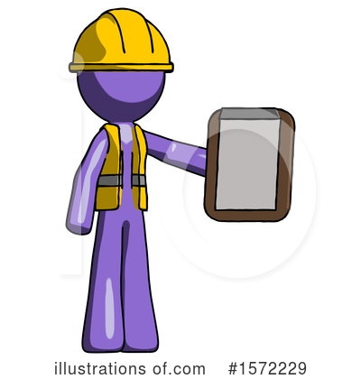 Royalty-Free (RF) Purple Design Mascot Clipart Illustration by Leo Blanchette - Stock Sample #1572229