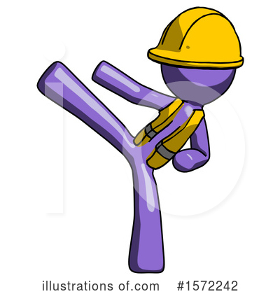 Royalty-Free (RF) Purple Design Mascot Clipart Illustration by Leo Blanchette - Stock Sample #1572242