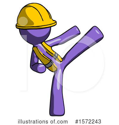 Royalty-Free (RF) Purple Design Mascot Clipart Illustration by Leo Blanchette - Stock Sample #1572243