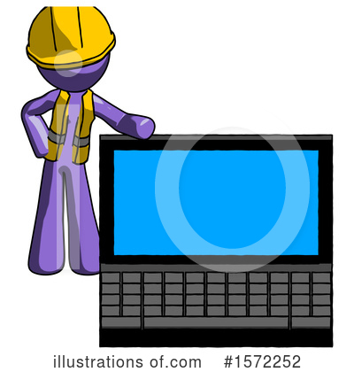 Royalty-Free (RF) Purple Design Mascot Clipart Illustration by Leo Blanchette - Stock Sample #1572252
