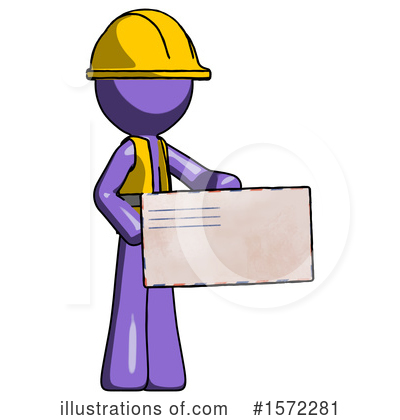 Royalty-Free (RF) Purple Design Mascot Clipart Illustration by Leo Blanchette - Stock Sample #1572281