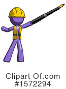 Purple Design Mascot Clipart #1572294 by Leo Blanchette