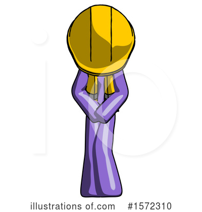 Royalty-Free (RF) Purple Design Mascot Clipart Illustration by Leo Blanchette - Stock Sample #1572310