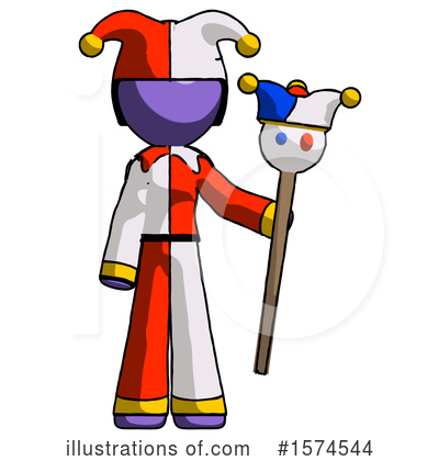 Royalty-Free (RF) Purple Design Mascot Clipart Illustration by Leo Blanchette - Stock Sample #1574544