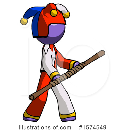 Royalty-Free (RF) Purple Design Mascot Clipart Illustration by Leo Blanchette - Stock Sample #1574549