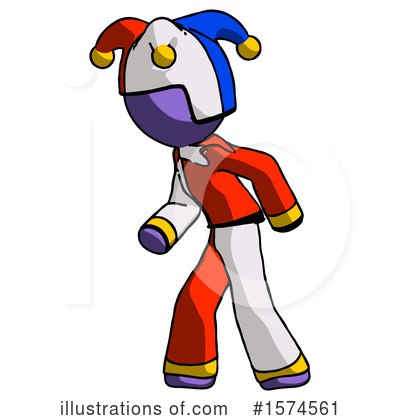 Royalty-Free (RF) Purple Design Mascot Clipart Illustration by Leo Blanchette - Stock Sample #1574561