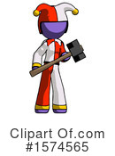 Purple Design Mascot Clipart #1574565 by Leo Blanchette