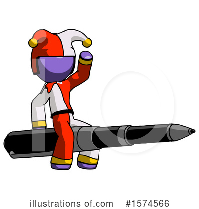 Royalty-Free (RF) Purple Design Mascot Clipart Illustration by Leo Blanchette - Stock Sample #1574566