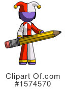 Purple Design Mascot Clipart #1574570 by Leo Blanchette