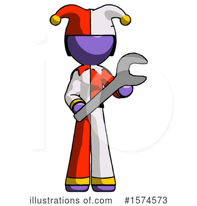 Royalty-Free (RF) Purple Design Mascot Clipart Illustration by Leo Blanchette - Stock Sample #1574573