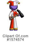 Purple Design Mascot Clipart #1574574 by Leo Blanchette