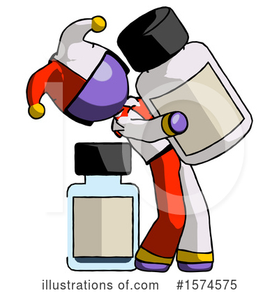 Royalty-Free (RF) Purple Design Mascot Clipart Illustration by Leo Blanchette - Stock Sample #1574575