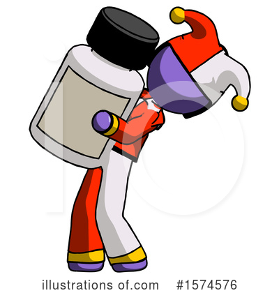 Royalty-Free (RF) Purple Design Mascot Clipart Illustration by Leo Blanchette - Stock Sample #1574576