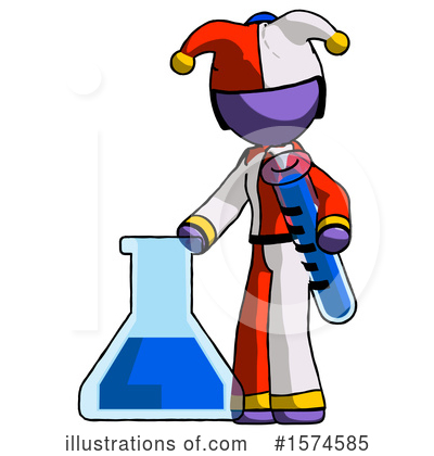 Royalty-Free (RF) Purple Design Mascot Clipart Illustration by Leo Blanchette - Stock Sample #1574585