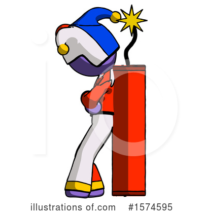 Royalty-Free (RF) Purple Design Mascot Clipart Illustration by Leo Blanchette - Stock Sample #1574595
