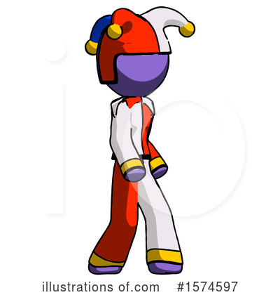 Royalty-Free (RF) Purple Design Mascot Clipart Illustration by Leo Blanchette - Stock Sample #1574597