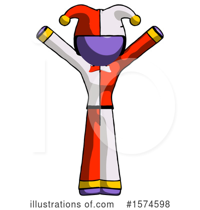 Royalty-Free (RF) Purple Design Mascot Clipart Illustration by Leo Blanchette - Stock Sample #1574598