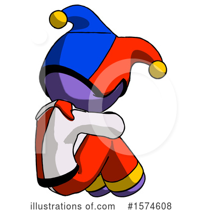 Royalty-Free (RF) Purple Design Mascot Clipart Illustration by Leo Blanchette - Stock Sample #1574608