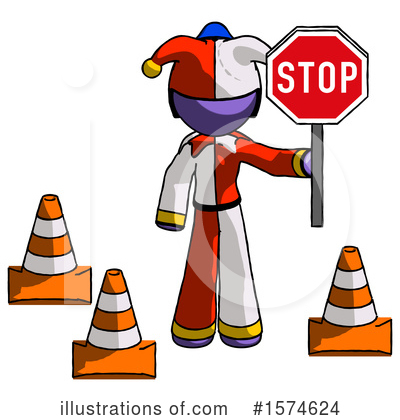 Royalty-Free (RF) Purple Design Mascot Clipart Illustration by Leo Blanchette - Stock Sample #1574624