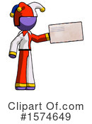 Purple Design Mascot Clipart #1574649 by Leo Blanchette