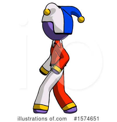 Royalty-Free (RF) Purple Design Mascot Clipart Illustration by Leo Blanchette - Stock Sample #1574651