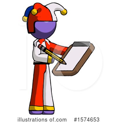 Royalty-Free (RF) Purple Design Mascot Clipart Illustration by Leo Blanchette - Stock Sample #1574653