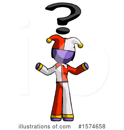 Royalty-Free (RF) Purple Design Mascot Clipart Illustration by Leo Blanchette - Stock Sample #1574658