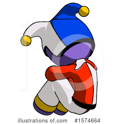 Royalty-Free (RF) Purple Design Mascot Clipart Illustration by Leo Blanchette - Stock Sample #1574664