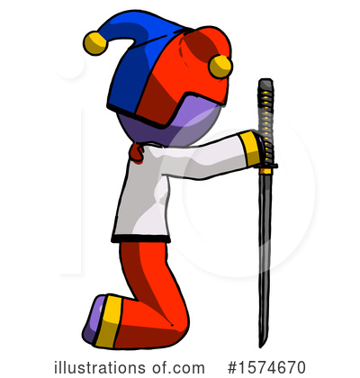 Royalty-Free (RF) Purple Design Mascot Clipart Illustration by Leo Blanchette - Stock Sample #1574670
