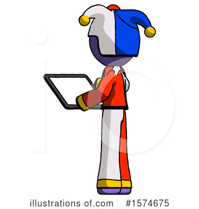 Royalty-Free (RF) Purple Design Mascot Clipart Illustration by Leo Blanchette - Stock Sample #1574675