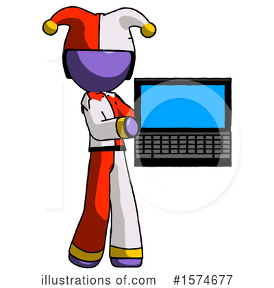 Royalty-Free (RF) Purple Design Mascot Clipart Illustration by Leo Blanchette - Stock Sample #1574677