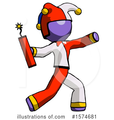 Royalty-Free (RF) Purple Design Mascot Clipart Illustration by Leo Blanchette - Stock Sample #1574681