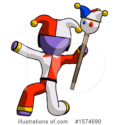 Royalty-Free (RF) Purple Design Mascot Clipart Illustration by Leo Blanchette - Stock Sample #1574690