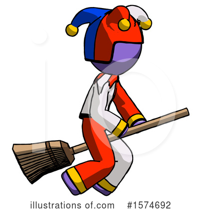 Royalty-Free (RF) Purple Design Mascot Clipart Illustration by Leo Blanchette - Stock Sample #1574692
