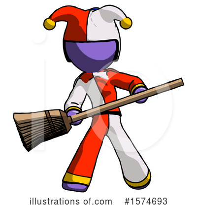 Royalty-Free (RF) Purple Design Mascot Clipart Illustration by Leo Blanchette - Stock Sample #1574693