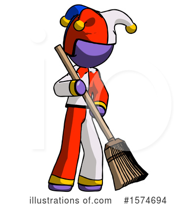 Royalty-Free (RF) Purple Design Mascot Clipart Illustration by Leo Blanchette - Stock Sample #1574694