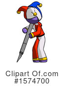 Purple Design Mascot Clipart #1574700 by Leo Blanchette