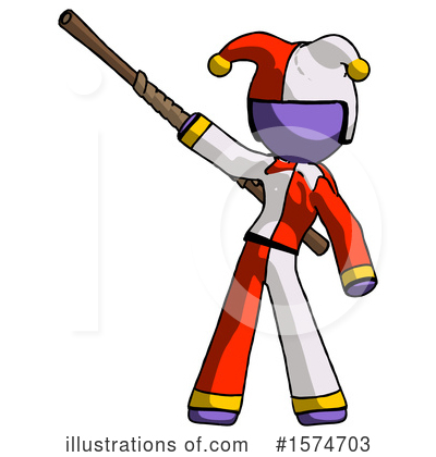 Royalty-Free (RF) Purple Design Mascot Clipart Illustration by Leo Blanchette - Stock Sample #1574703