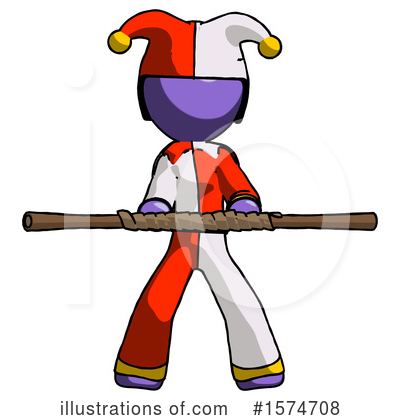 Royalty-Free (RF) Purple Design Mascot Clipart Illustration by Leo Blanchette - Stock Sample #1574708