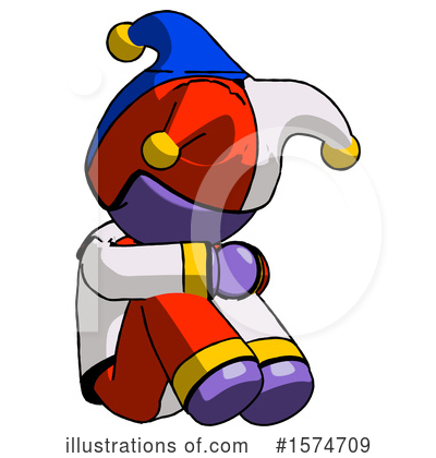 Royalty-Free (RF) Purple Design Mascot Clipart Illustration by Leo Blanchette - Stock Sample #1574709