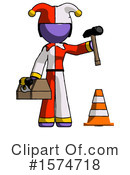 Purple Design Mascot Clipart #1574718 by Leo Blanchette