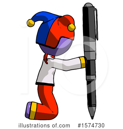 Royalty-Free (RF) Purple Design Mascot Clipart Illustration by Leo Blanchette - Stock Sample #1574730